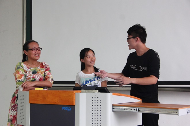扮演心理咨询的同学们